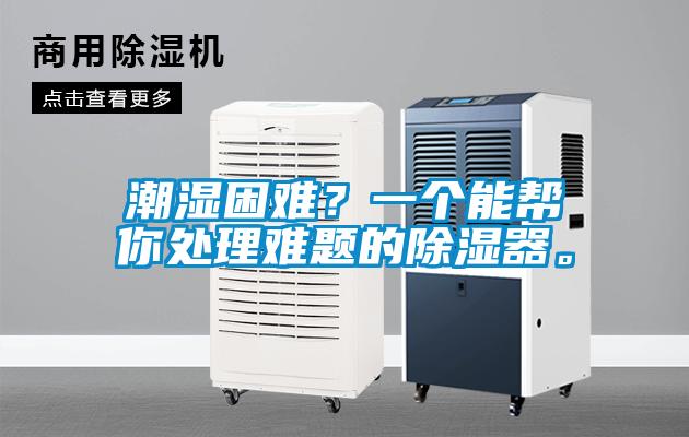 潮湿困难？一个能帮你处理难题的除湿器。