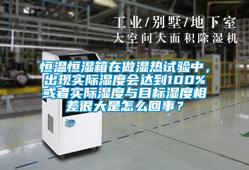 恒温恒湿箱在做湿热试验中，出现实际湿度会达到100%或者实际湿度与目标湿度相差很大是怎么回事？