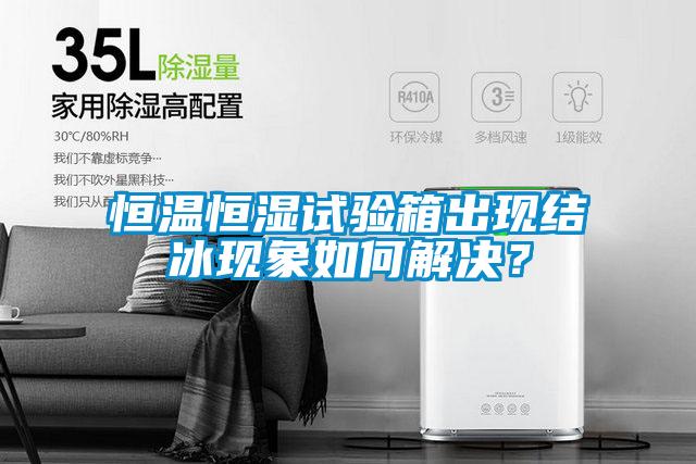 恒温恒湿试验箱出现结冰现象如何解决？