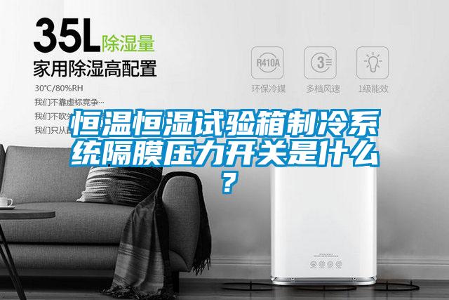 恒温恒湿试验箱制冷系统隔膜压力开关是什么？