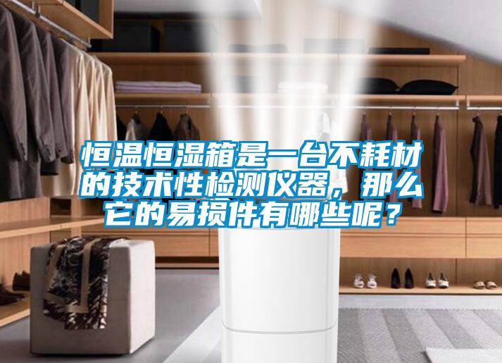 恒温恒湿箱是一台不耗材的技术性检测仪器，那么它的易损件有哪些呢？