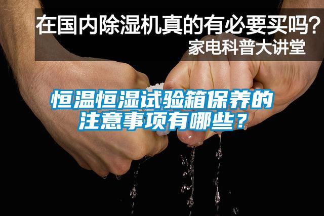 恒温恒湿试验箱保养的注意事项有哪些？