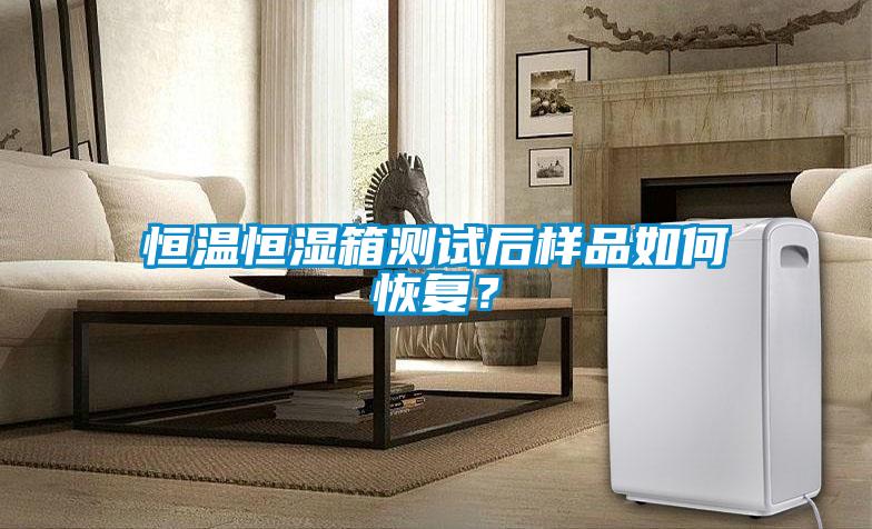 恒温恒湿箱测试后样品如何恢复？