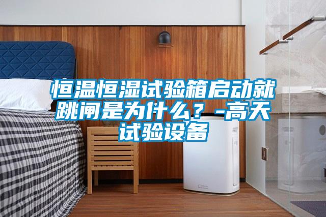 恒温恒湿试验箱启动就跳闸是为什么？-高天试验设备